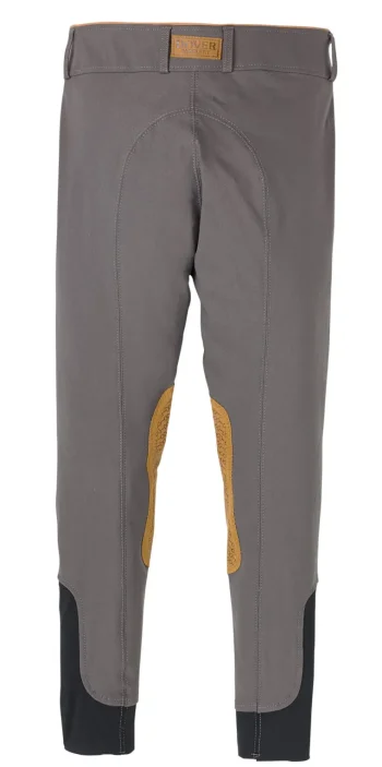 Hot KARAN LETEX DS Girls' Beverly Double-Grip Knee-Patch Breech Grey