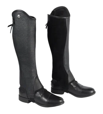 Best TEXT HORSE DS Ladies’ Stay Tight Leather Half Chaps