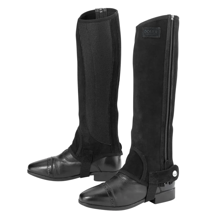 ds-suede-half-chaps-with-silic-QADwphiQ-1.webp New S.K. SHOES AND BOOTS DS Suede Half Chaps With Silicone Grip Patch
