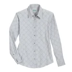 Sale ORIG MADRAS SHIRT CO DS Ladies’ Anza Long Sleeve Shirt Silver Damask
