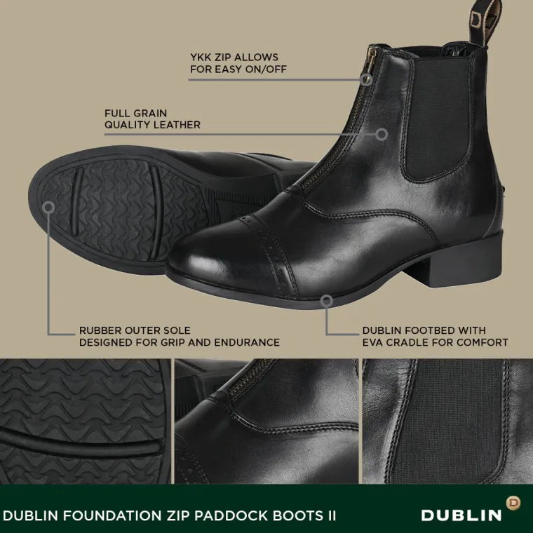 dublin-childrens-foundation-zi-RswekmCB-3.webp Discount WEATHERBEETA Dublin® Children’s Foundation Zip Paddock Boots II