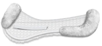Hot WORLD EQUSTRN BRNDS E.A. Mattes Platinum EWWA Sheepskin All-Purpose Half Pad With Rear Trim