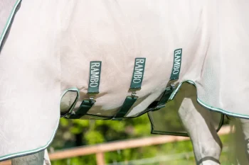New HORSEWARE ® Ireland Rambo® Fly Buster™ Fly Sheet with No-Fly Zone™ Oatmeal/Sage