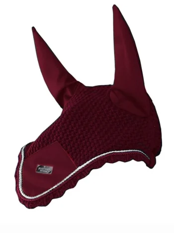 Clearance EQUESTRIAN STOCKHOLM Classic Ear Bonnet Cold Deep Red