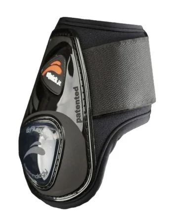 Fashion JPC EQUESTRIAN EQuick EShock Legend Rear Boots With Hook-and-Loop Fasteners Black