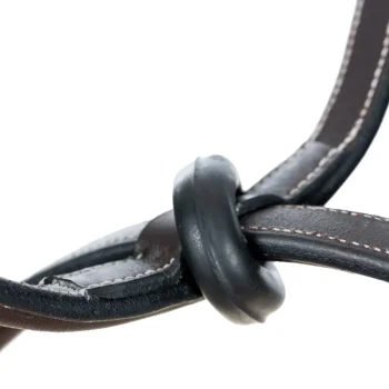 Best EQUINAVIA Valkyrie Fancy-Stitched Standing Martingale Chocolate Brown