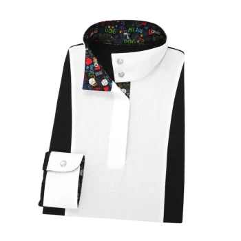 Discount ESSEX CLASSICS Danny & Ron’s Girls’ “” Luna Performance Long Sleeve Show Shirt I Love My Dog