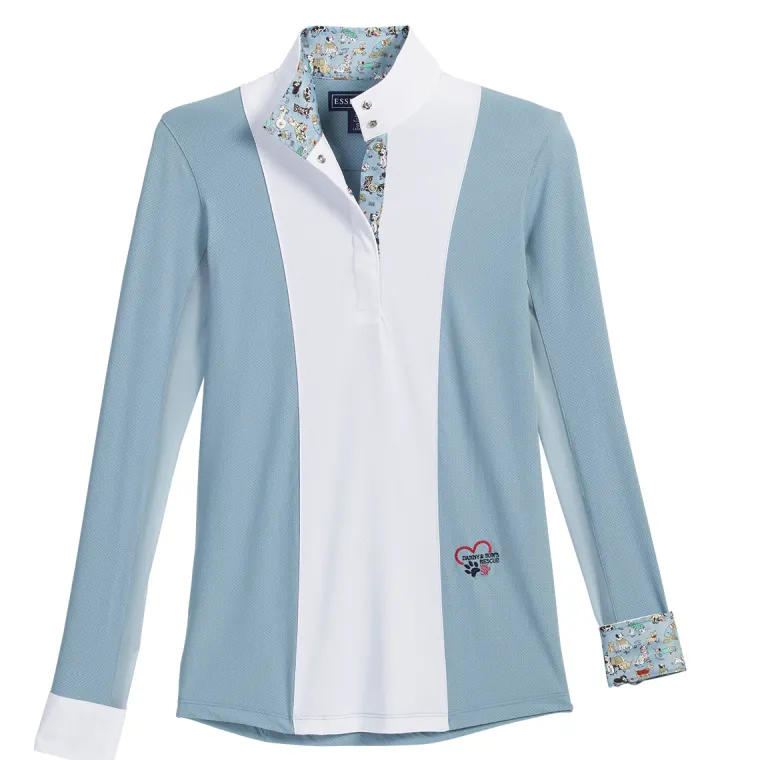 essex-classics-danny-ronsladi-opLLkBfK-0.webp Discount ESSEX CLASSICS Danny & Ron’s Ladies’ Luna Long Sleeve Shirt Blue/Dogs