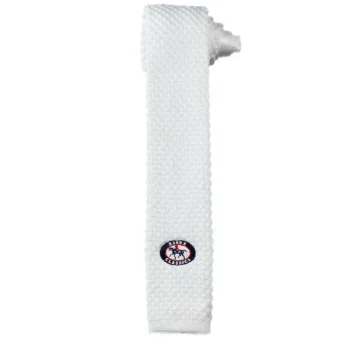 Discount ESSEX CLASSICS Men’s Knit Necktie White/Logo