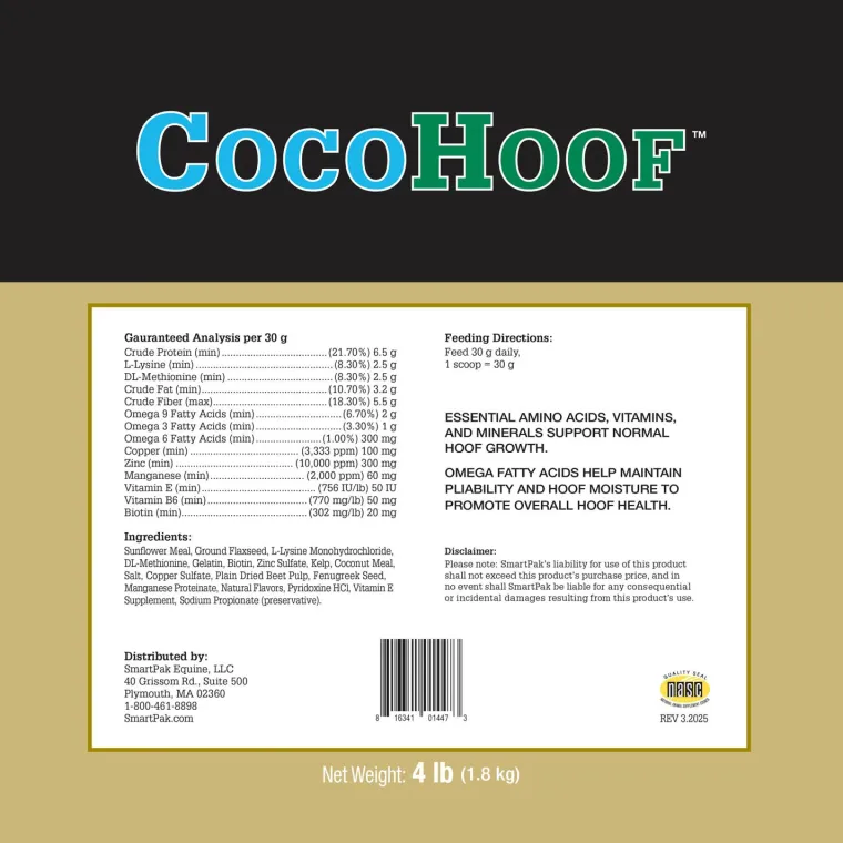fNARJWBE_1.webp New SMARTPAK CocoHoof™ Pellets by SmartEquine™ - 4 lbs