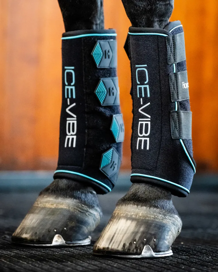 fgBUxXFf_1.webp Online HORSEWARE ® Ireland ICE-VIBE® Leg Wraps Black/Aqua