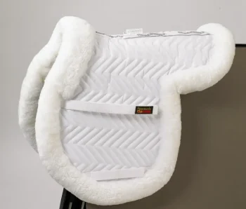 Discount FLEECEWORKS ™ Show Hunter Sheepskin Trim Pad With Perfect Balance Technology White