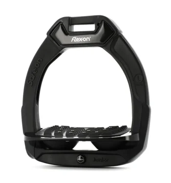 Discount FLEX-ON EQUESTRIAN Flex-On® Junior Safe-On Inclined Ultra Grip Stirrups Black/Black