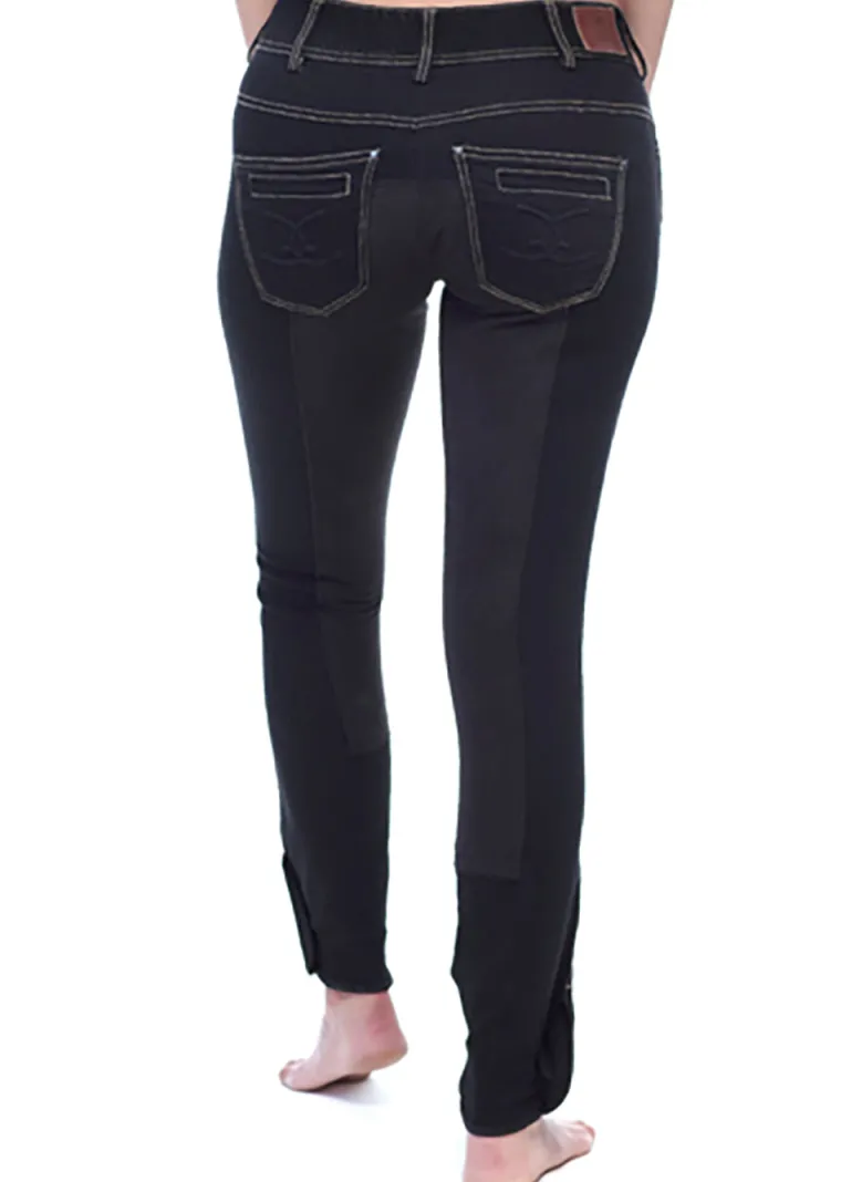 goode-rider-ladies-equestrian-DMmHWRlQ-1.webp Best GOODE RIDER ™ Ladies’ Equestrian Jean Full-Seat Breech Black Denim