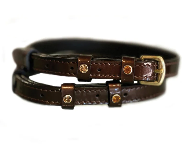 halter-ego-catalonia-leather-s-TRPcQKwZ-0.webp Hot HALTER EGO ® Catalonia Leather Spur Straps Metallic Bronze Patent