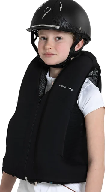 Best HANSEN DISTRIBUTION Helite Children’s Zip’In 2 Airbag Vest Black