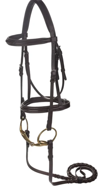 Outlet JPC EQUESTRIAN Henri De Rivel Advantage Mono Crown Padded Bridle Havana