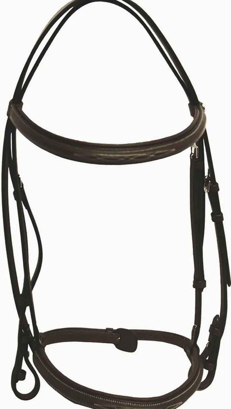 henri-de-rivel-fancy-raised-pa-ldgzVZbt-2.webp Best JPC EQUESTRIAN Henri De Rivel Fancy Raised Padded Bridle With Laced Reins