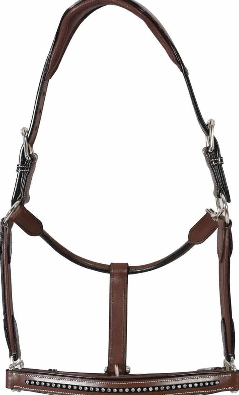 henri-de-rivel-padded-leather-bmeQMduu-0.webp Discount JPC EQUESTRIAN Henri De Rivel Padded Leather Crystal Halter