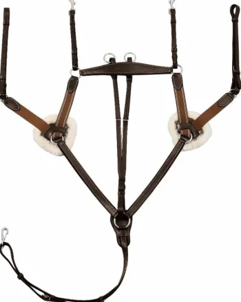 Sale JPC EQUESTRIAN Henri De Rivel Pro 5-Point Elastic Breastplate Martingale With Running Attachment
