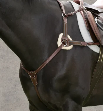 Sale JPC EQUESTRIAN Henri De Rivel Pro 5-Point Elastic Breastplate Martingale With Running Attachment