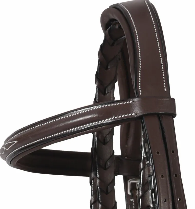 henri-de-rivel-pro-mono-crown-RSkrhZEi-2.webp Sale JPC EQUESTRIAN Henri De Rivel Pro Mono Crown Fancy-Stitched Padded Bridle With Laced Reins