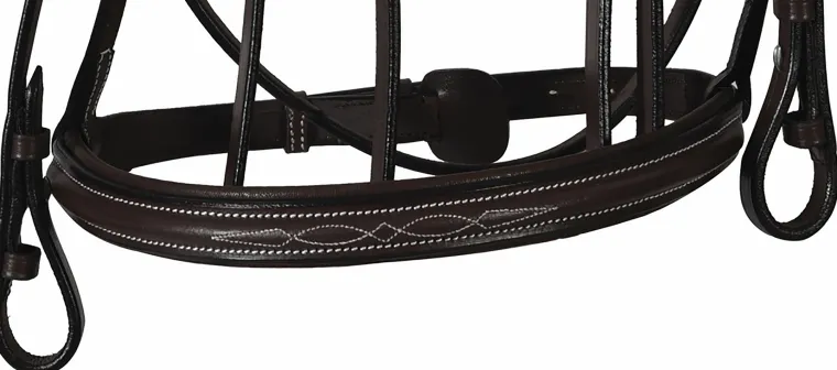 henri-de-rivel-pro-mono-crown-RSkrhZEi-4.webp Sale JPC EQUESTRIAN Henri De Rivel Pro Mono Crown Fancy-Stitched Padded Bridle With Laced Reins