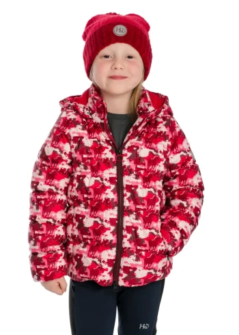 Sale HORSEWARE ® Kids’ Quilted Padded Jacket Horse Camo Print
