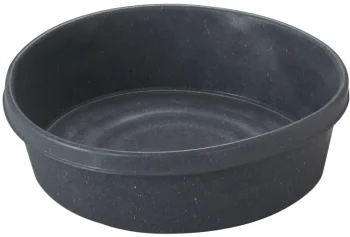 Discount ANIMAL HEALTH INT 3-Gallon Rubber Feed Pan Black