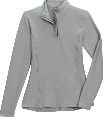 Discount KIRSCH IconEQ™ Ladies’ Dillon Long Sleeve Shirt Grey Herringbone