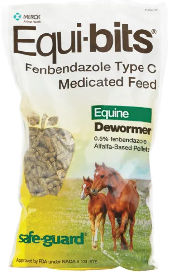Hot ANIMAL HEALTH INT Safe-Guard® Equi-Bits® Fenbendazole Type C Medicated Feed