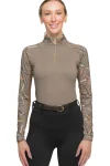 New KASTEL DENMARK Ladies’ Betty Raglan Long Sleeve Shirt Taupe Belts