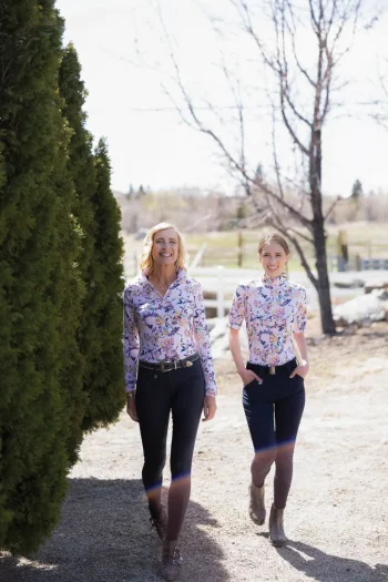 Hot KASTEL DENMARK Ladies’ Gene Paintbrush Floral Long Sleeve Shirt Blush