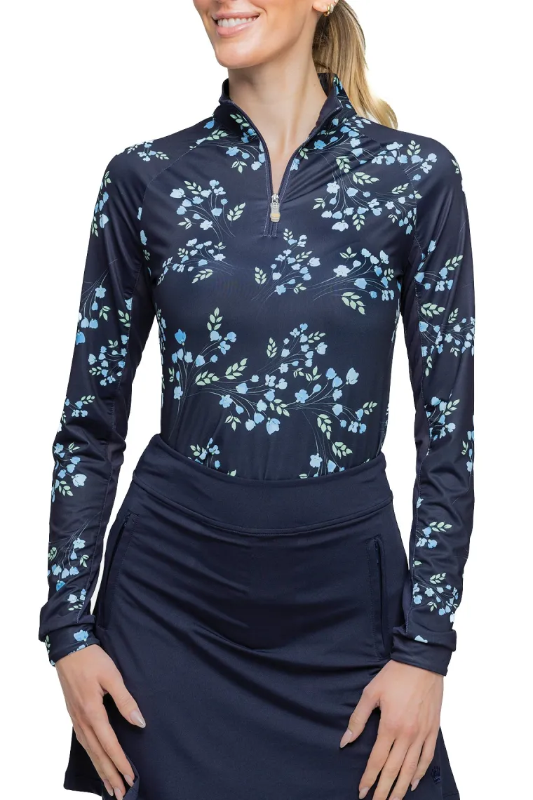 kastel-denmark-ladies-piper-lo-EJFlsAaa-0.webp Outlet KASTEL DENMARK Ladies’ Piper Long Sleeve Shirt Navy Rosebuds