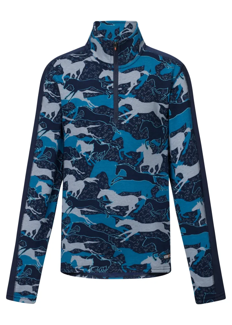 kerrits-kids-plush-printed-fle-UKIGnFJI-0.webp Best KERRITS ® Kids’ Plush Printed Fleece Half-Zip Top