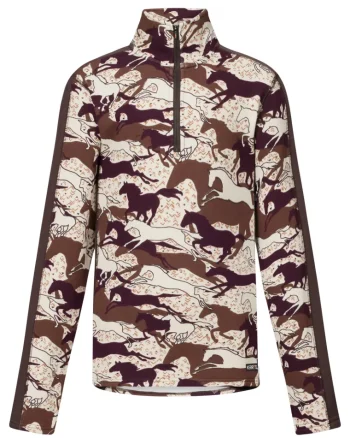 Best KERRITS ® Kids’ Plush Printed Fleece Half-Zip Top