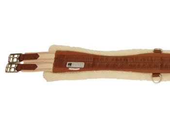 Best WEATHERBEETA Kincade Chafeless Fleece Girth Brown/White