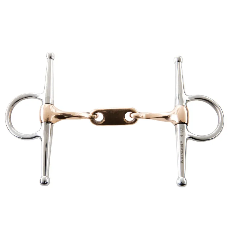 korsteel-stainless-steel-twist-nnwckJOS-0.webp Discount WEATHERBEETA Korsteel® Steel Twisted Copper Mouth Dr. Bristol Full Cheek Bit Stainless