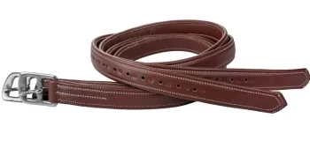Fashion JPC EQUESTRIAN Laureate By Henri De Rivel Triple-Covered Stirrup Leathers With Flat Buckles Oakbark