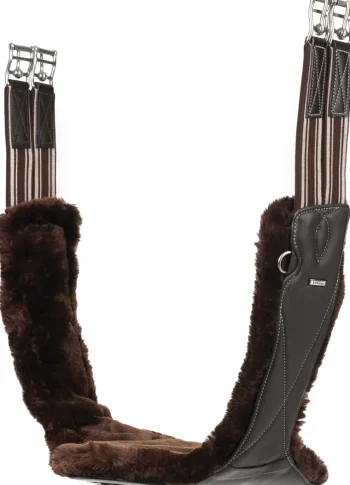 Sale HORSE HEALTH TRADE LeMieux® Arika Simuwool Contoured Long Stud Girth Brown