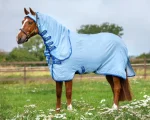 Sale HORSEWARE ® Ireland Amigo® Ripstop Hoody Blanket Azure/Strong Blue/Silver