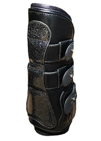Online MAJYK EQUIPE ® Estrella Sparkle Leather Tendon Boots Black/Sparkle