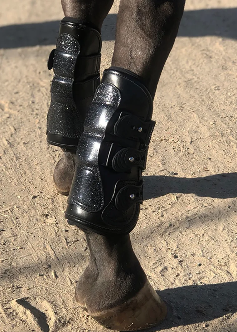 majyk-equipe-estrella-sparkle-ZGJoZDvQ-4.webp Online MAJYK EQUIPE ® Estrella Sparkle Leather Tendon Boots Black/Sparkle