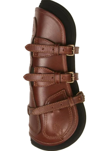 Online MAJYK EQUIPE ® Leather Jump Boot With Removable Impact Liners (Buckle Closure) - Pony/Cob Havana Brown
