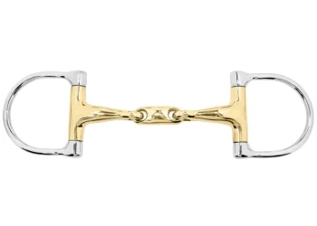 New INT RIDING HELMET Marcel Toulouse Pony D-Ring Snaffle Bit With Lozenge German Silver