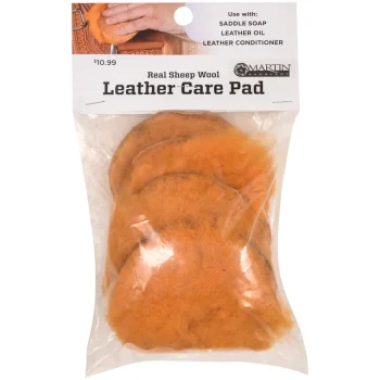 Fashion EQUIBRAND Martin Saddlery® Leather Care Pads Orange