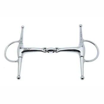Discount PARTRADE Metalab Double-Jointed With Oval Link Full Cheek Snaffle Bit Stainless Steel