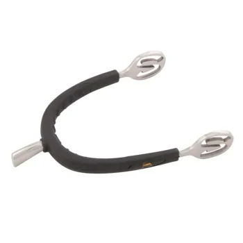 Fashion PARTRADE Metalab Prince Of Wales Rubber Covered Spurs - Medium Cup Stainless Steel