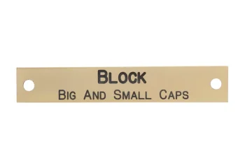 Sale DOVER DROPSHIP Notched Corner Halter Nameplate - 3 Lines
