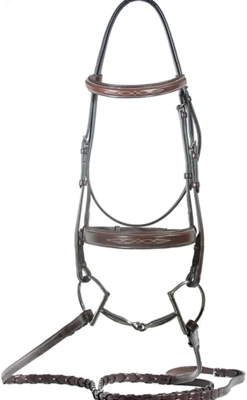 Clearance NUNN FINER PRODUCTS Nunn Finer® Caterina Hunter Bridle Havana